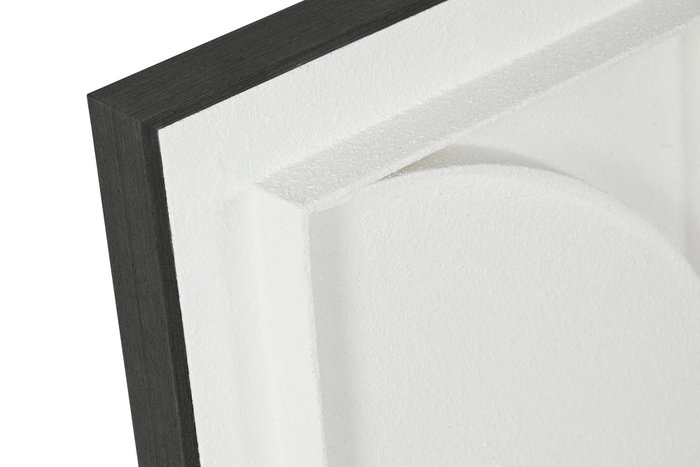 DKD Home Decor Cuadros Abstractos 3D de Yeso y MDF, Pack de 2 piezas, 60x60x6,5 cm