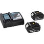 Makita DFS452TJX2 Atornillador de placas de yeso inalámbrico con 2 baterías de 5.0 Ah