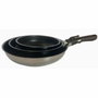 Baumalu Juego de 3 sartenes Comete de acero inoxidable con mango extraíble, 20/24/28 cm