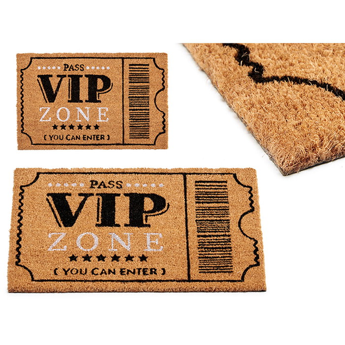 Felpudo Gift Decor VIP Estampado PVC 100 % PVC Fibra de coco 40 x 2 x 60 cm 60 x 2 x 40 cm (10 Unidades)