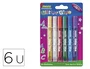 Imedio Pegamento Glitter Glue Manualidades 10ml Blister 6 Unidades Colores Surtidos