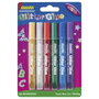 Imedio Pegamento Glitter Glue Colores Surtidos 6 Unidades de 10ml