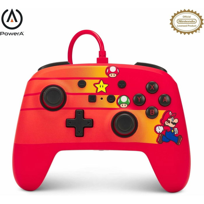 PowerA Mando con Cable Speedster Mario para Nintendo Switch