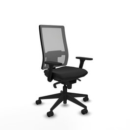 PIQUERAS Y CRESPO Silla de oficina Horna con mecanismo Sincro, Brazos 3D y Malla Gris
