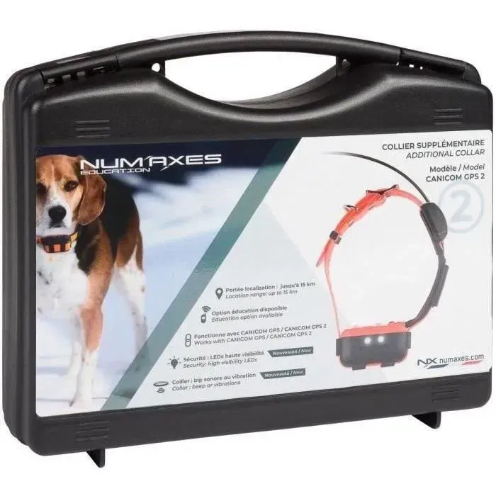 Num'Axes Collar GPS Canicom GPS 2 NUM3700192311980 - Solo collar - Negro / Naranja