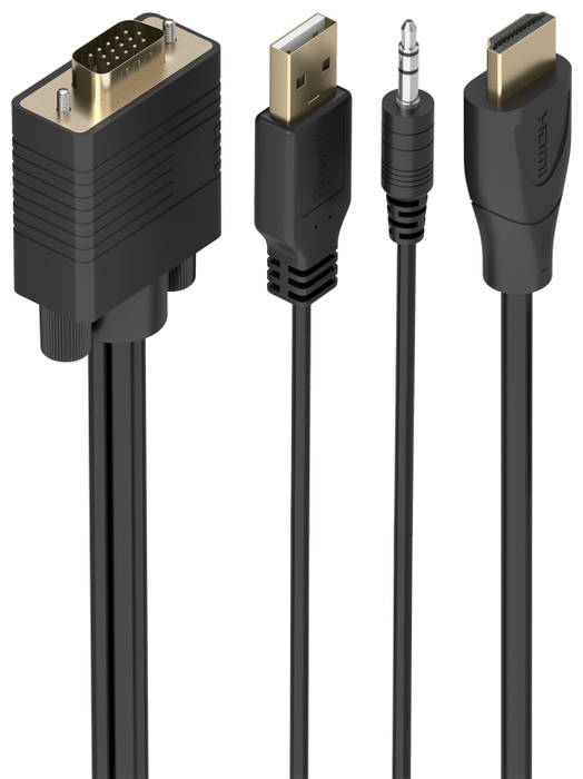Aisens Cable Conversor HDMI a SVGA con Audio y USB, 1.5m Aisens Cable Conversor HDMI a SVGA con Audio y USB, 1.5m