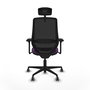 PIQUERAS Y CRESPO Silla de oficina Mardos con mecanismo Sincro/Traslack, Morado y Negro