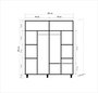 Hanah Home 123 Armario Abstracto Moderno 180x192x52 cm