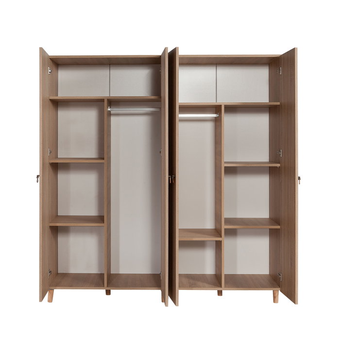 Hanah Home 123 Armario Abstracto Moderno 180x192x52 cm