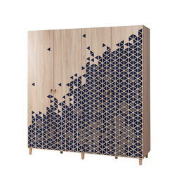 Hanah Home 123 Armario Abstracto Moderno 180x192x52 cm