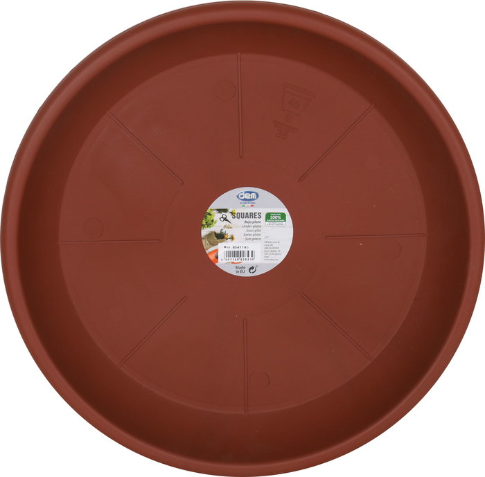 Dem Bajo Plato Para Maceta 45 cm "Squares" 36x36x5 cm (6 Unidades)