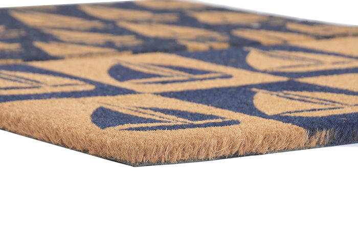 DKD Home Decor Felpudo Atlantico Fibra Coco Goma Azul Marino Natural 40 x 1.5 x 60 cm (6 Unidades) DKD Home Decor Felpudo Atlantico Fibra Coco Goma Azul Marino Natural 40 x 1.5 x 60 cm (6 Unidades)