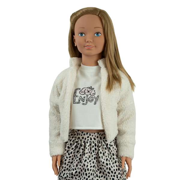 Muñecas Arias Muñeca Carole 105 cm Rosa con Pelo para Niñas de 3 Años en Adelante