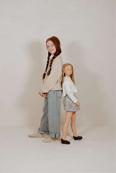 Muñecas Arias Muñeca Carole 105 cm Rosa con Pelo para Niñas de 3 Años en Adelante