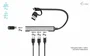 I-TEC Hub Metálico 4 Puertos con 1x USB-C 3.1 y 3x USB 2.0, Plata