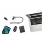 I-TEC USB Hub de 4 Puertos 1x USB 3.2 Gen 1 USB-C/A + 3x USB 2.0, Aluminio Plata, 5 Gbit/s, Android ChromeOS Windows MAC, 100 mm