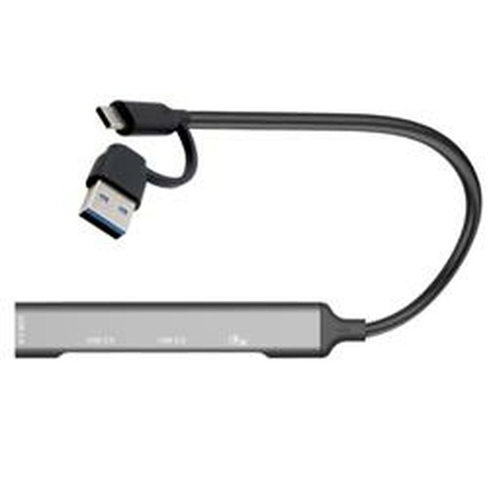 I-tec Hub USB 4 en 1 con 1x USB-C y 3x USB 2.0, Plata I-tec Hub USB 4 en 1 con 1x USB-C y 3x USB 2.0, Plata