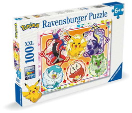 Ravensburger - Puzzle XXL Pokémon - 100 Piezas - Puzzle de Montaje para Niños a Partir de 8 Años