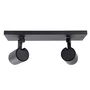 Lumiastra Aplique de Pared LUM-P2GU10-B Orientable Aluminio 2xGU10 Interior