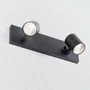Lumiastra Aplique de Pared LUM-P2GU10-B Orientable Aluminio 2xGU10 Interior