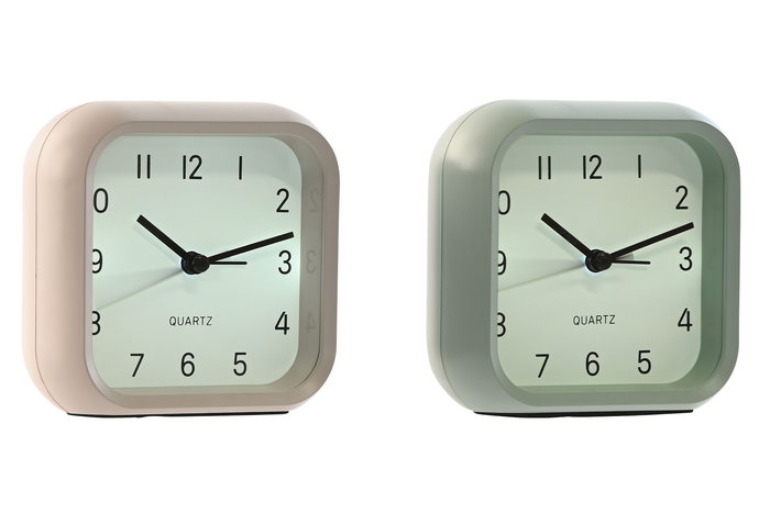 DKD Home Decor Reloj Despertador Táctil Verde Menta y Rosa 4.4 x 10 x 10.3 cm (2 Unidades) DKD Home Decor Reloj Despertador Táctil Verde Menta y Rosa 4.4 x 10 x 10.3 cm (2 Unidades)