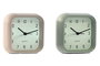 DKD Home Decor Reloj Despertador Táctil Verde Menta y Rosa 4.4 x 10 x 10.3 cm (2 Unidades)
