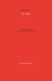 PRE-TEXTOS, El tema, Manuel Mata Piñeiro - PRE-TEXTOS