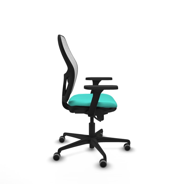 PIQUERAS Y CRESPO Silla de oficina Jorquera con mecanismo Sincro, Turquesa y Blanco PIQUERAS Y CRESPO Silla de oficina Jorquera con mecanismo Sincro, Turquesa y Blanco