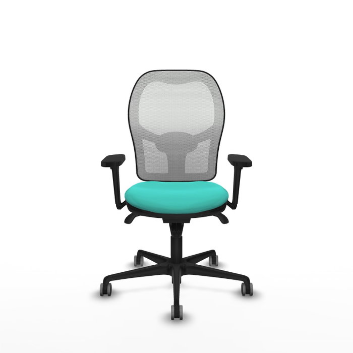 PIQUERAS Y CRESPO Silla de oficina Jorquera con mecanismo Sincro, Turquesa y Blanco PIQUERAS Y CRESPO Silla de oficina Jorquera con mecanismo Sincro, Turquesa y Blanco