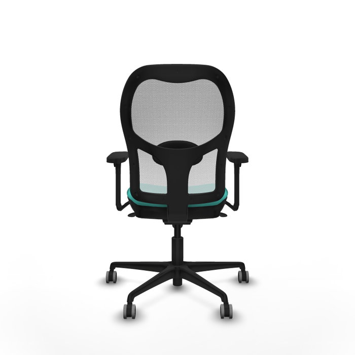 PIQUERAS Y CRESPO Silla de oficina Jorquera con mecanismo Sincro, Turquesa y Blanco PIQUERAS Y CRESPO Silla de oficina Jorquera con mecanismo Sincro, Turquesa y Blanco