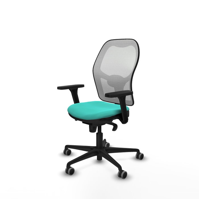 PIQUERAS Y CRESPO Silla de oficina Jorquera con mecanismo Sincro, Turquesa y Blanco PIQUERAS Y CRESPO Silla de oficina Jorquera con mecanismo Sincro, Turquesa y Blanco
