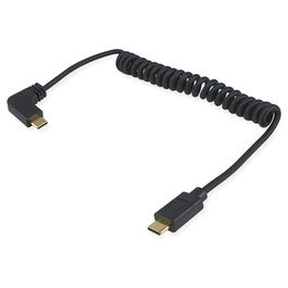 EQUIP Cable USB-C 2.0 a C Angular St/St 1.00m 60W 480Mbps Negro