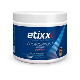 Etixx Pre-Workout 200Gr. Suplemento para Energía y Rendimiento Durante el Entrenamiento, Apto Veganos