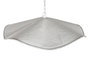 DKD Home Decor Lámpara de Techo de Hierro Patinado Blanco y Dorado 77x77x16 cm