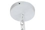 DKD Home Decor Lámpara de Techo de Hierro Patinado Blanco y Dorado 77x77x16 cm