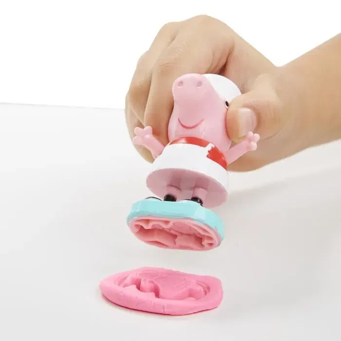 Play-Doh Peppa y el camión de helados, figuras de Peppa y George y 5 tarros de modelar para niños Play-Doh Peppa y el camión de helados, figuras de Peppa y George y 5 tarros de modelar para niños