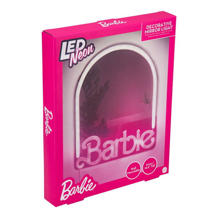 Paladone Espejo de Neón LED Barbie para Montaje en Pared Paladone Espejo de Neón LED Barbie para Montaje en Pared