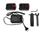 TALOX Amoladora 115 Profesional con 2 Baterías Li-Ion 20V 2Ah y Cargador