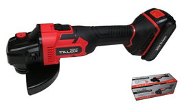 TALOX Amoladora 115 Profesional con 2 Baterías Li-Ion 20V 2Ah y Cargador