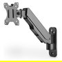 Digitus DA-70870? Brazo de Monitor Universal con Muelle de Gas para Montaje en Pared, Soporte para Pantalla Única, Negro