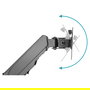 Digitus DA-70870? Brazo de Monitor Universal con Muelle de Gas para Montaje en Pared, Soporte para Pantalla Única, Negro