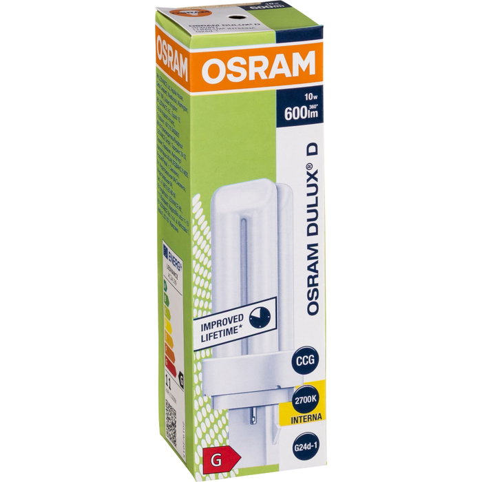 Osram DULUX D Energy-saving Lamp 10W/827 G24D-1 FS1 Osram DULUX D Energy-saving Lamp 10W/827 G24D-1 FS1