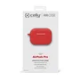 Celly AIRCASE3RD Funda Protectora de Silicona Roja Compatible con Apple AirPods Pro - Accesorio para Auriculares