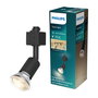 Philips Easylink Foco Tobia Negro Orientable, Casquillo GU10, Hasta 5W, Compatible con Bombillas LED Inteligentes y Philips Easylink
