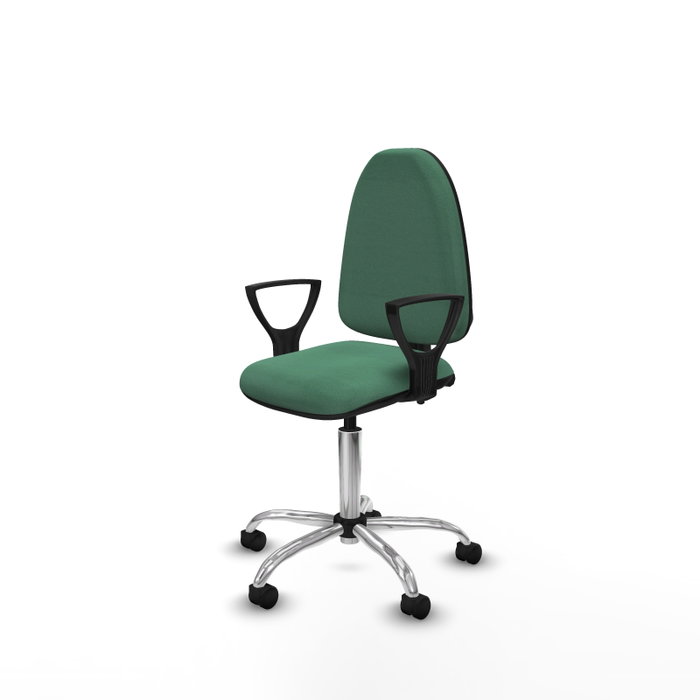 PIQUERAS Y CRESPO Silla de oficina Aýna Verde esmeralda con Brazos Fijos
