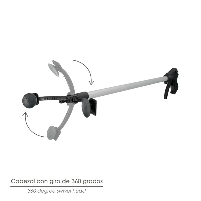 WOLFPACK LINEA PROFESIONAL Pinza para recoger objetos de 88 cm con ventosas WOLFPACK LINEA PROFESIONAL Pinza para recoger objetos de 88 cm con ventosas