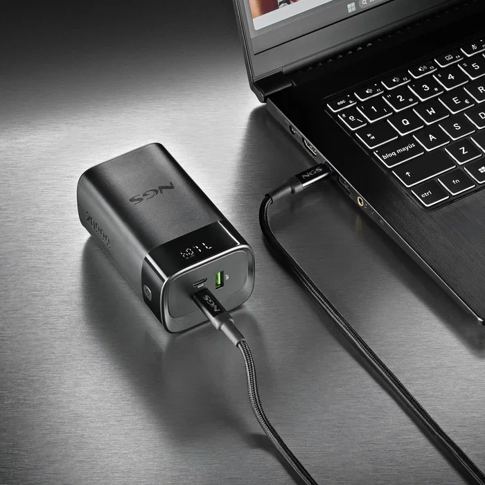 Powerbank ngs twix 20 20000mah, 65w carga rápida, usb-c 20w / usb-a qc 22,5w, negro