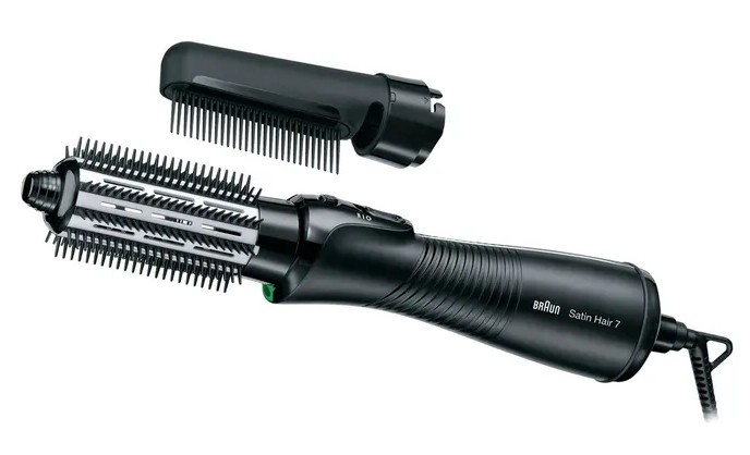 Braun Satin Hair 7 AS720 Cepillo de Aire Caliente Negro y Plata 700 W Braun Satin Hair 7 AS720 Cepillo de Aire Caliente Negro y Plata 700 W