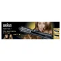 Braun Satin Hair 7 AS720 Cepillo de Aire Caliente para Pelo Seco o Mojado con 2 Niveles de Calor, 700 W, Cable 2 m, Color Negro y Plata