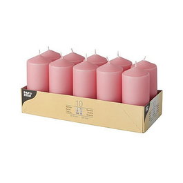 PAPSTAR Vela pilar Stumpenkerzen 9 cm rosa